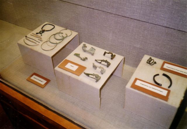 Mitte, rechte Reihe: Doppelknopf-Fibeln 1996 Hallstatt 1996